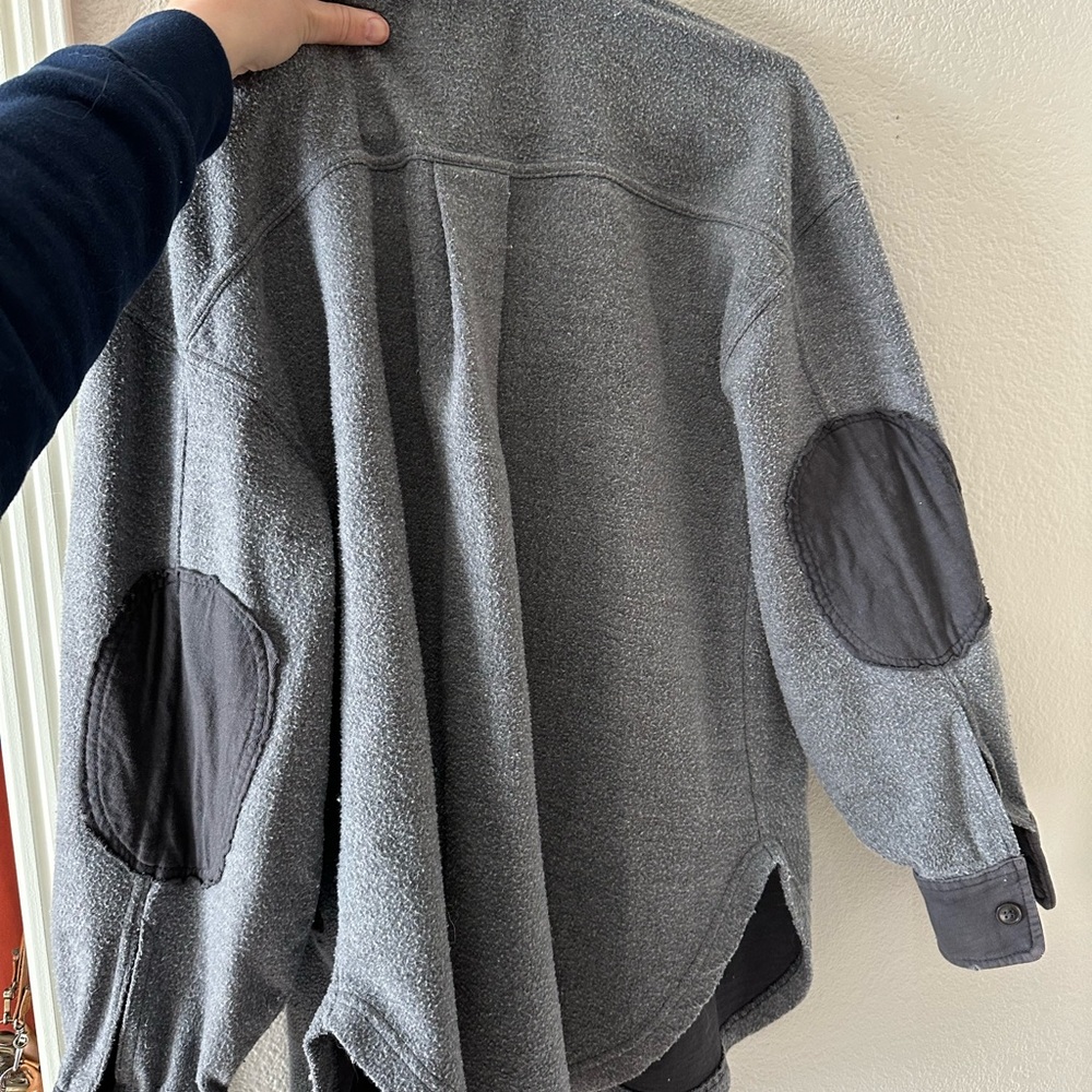 Gray Button-Up Jacket - Picture 2 of 3